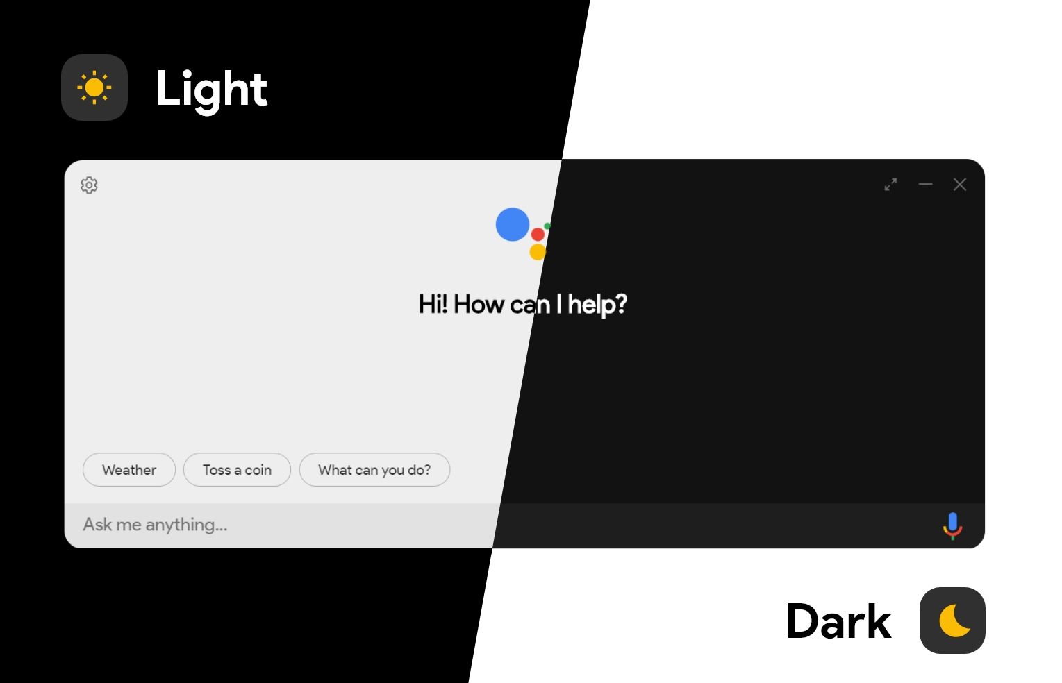 Google Assistant on the desktop